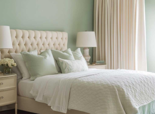 Mint Green + Cream