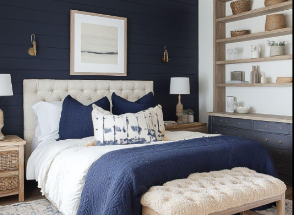 Navy Blue + Ivory