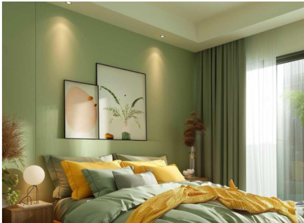 Soft Yellow + Olive Green