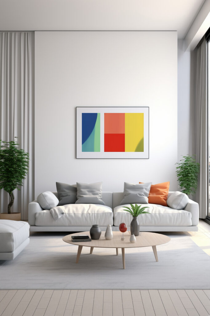 Modern living room interior design by Espace N Design